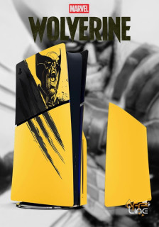 Kryt na konzoli PlayStation 5 - Marvels Wolverine Battle Yellow Limited Edition | PS5