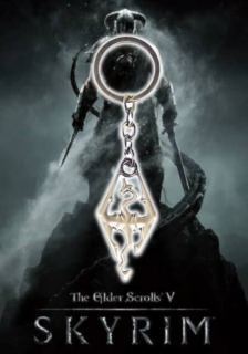 The Elder Scrolls Skyrim - Klíčenka Golden Dragon