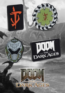 DOOM: The Dark Ages - set magnetek "Icons" [4ks]